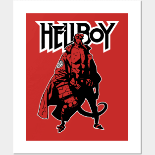 HELLBOY WITH NAME Posters and Art